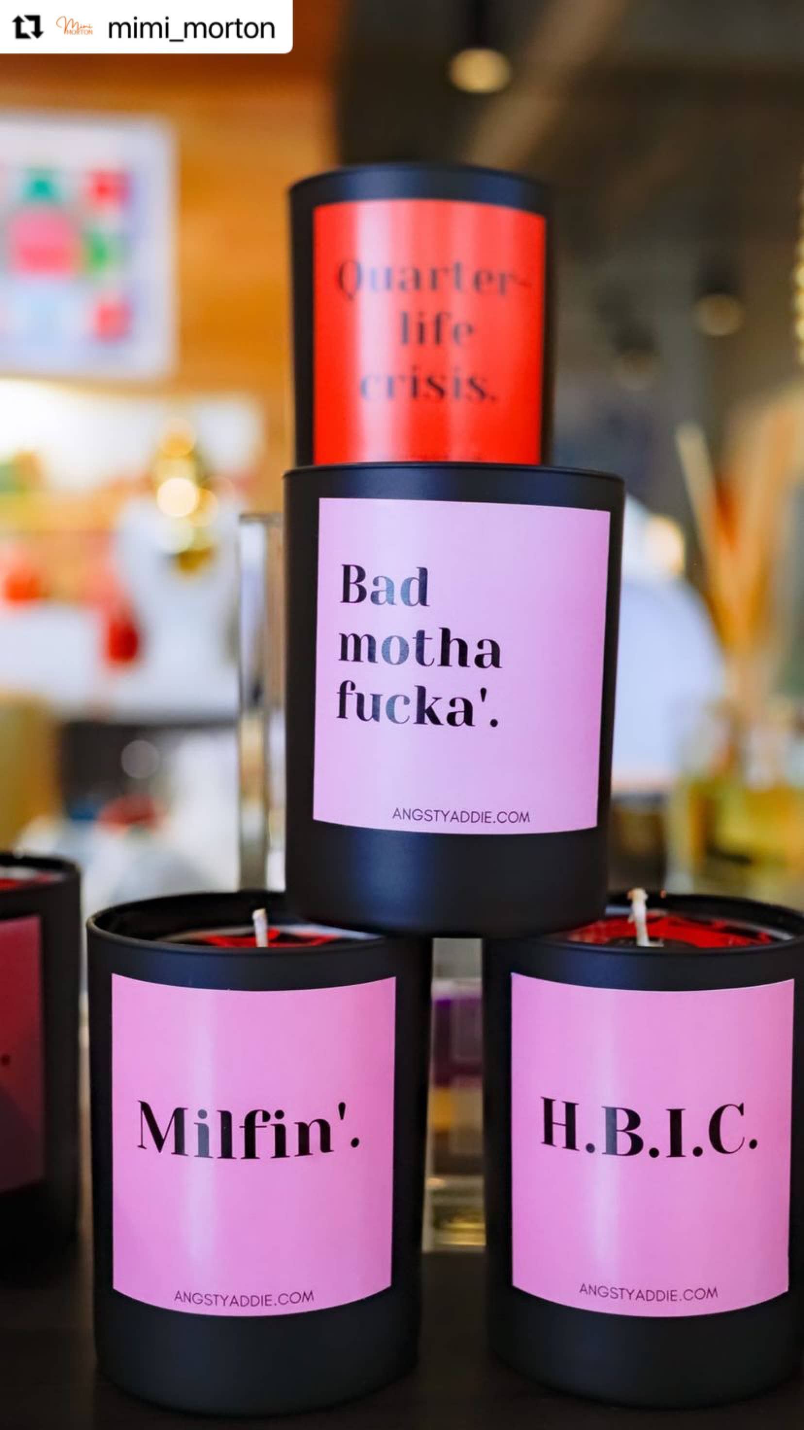 Angsty Addie - Vente Bougie en bocal - Bougie amusante pour maman pour la fête des mères, cadeau pour maman badass, 14 oz5