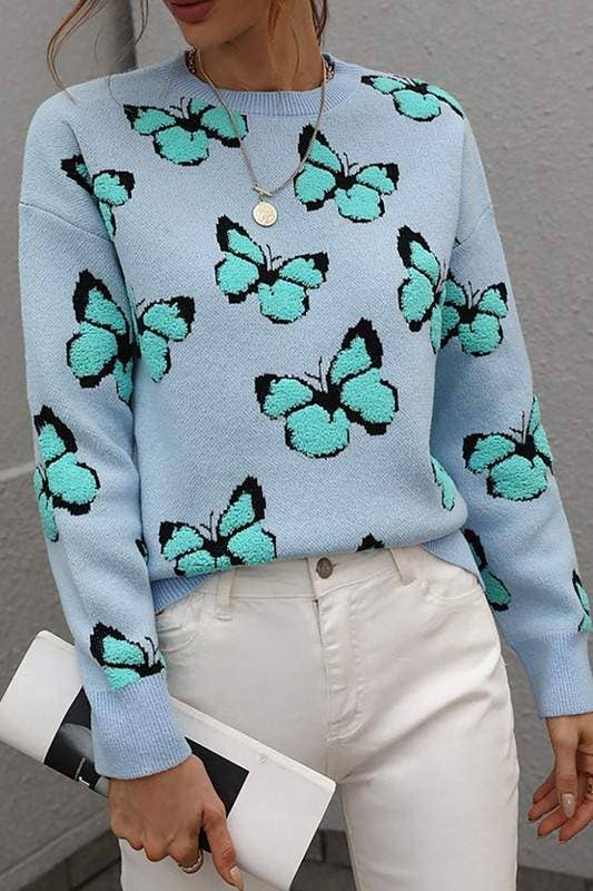 Flarix - Wholesale Knit Sweater - Women's - butterfly knit sweater18