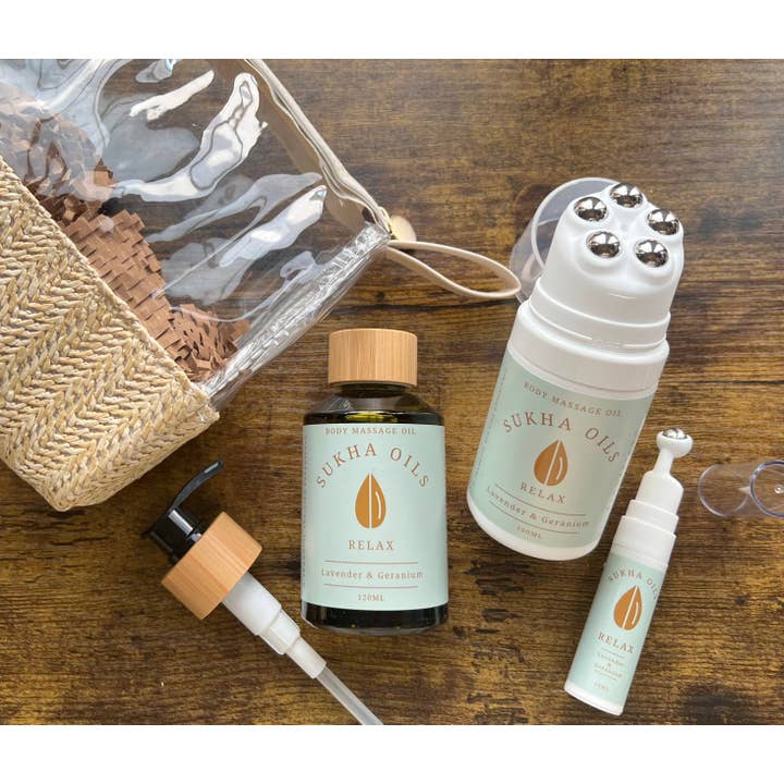 Relax Wellness Travel, Body Massage Oil, 4 PK (5 Items) for wholesale by Merocoat UK