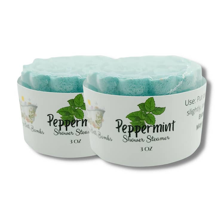 Peppermint Shower Flower for wholesale by Twinsy Bath Bombs LLC