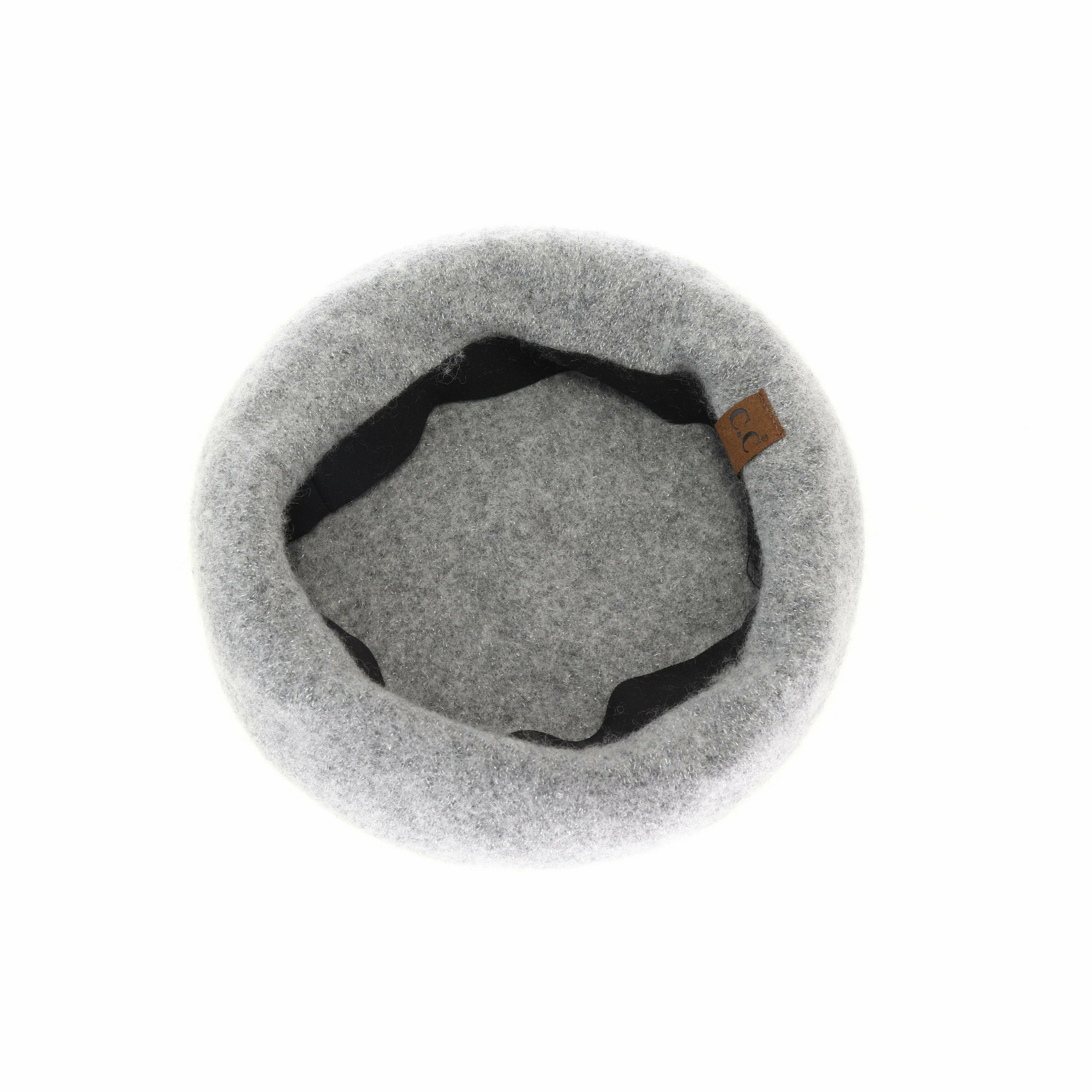 C.C Beanie – Engroshandel Baret - Dame – Lurex Uld C.C Beret BR091