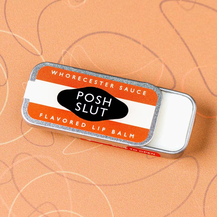 Whiskey River Soap Co. – wholesale Läppbalsam – Posh Slut Läppbalsam | Rolig gammaldags burk