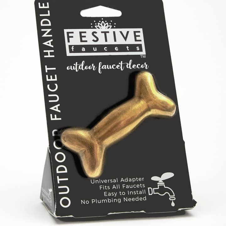 Festive Faucets - Wholesale Outdoor Ornament/Decor - Festive Faucets Dog Bone Decorative Outdoor Faucet Handle