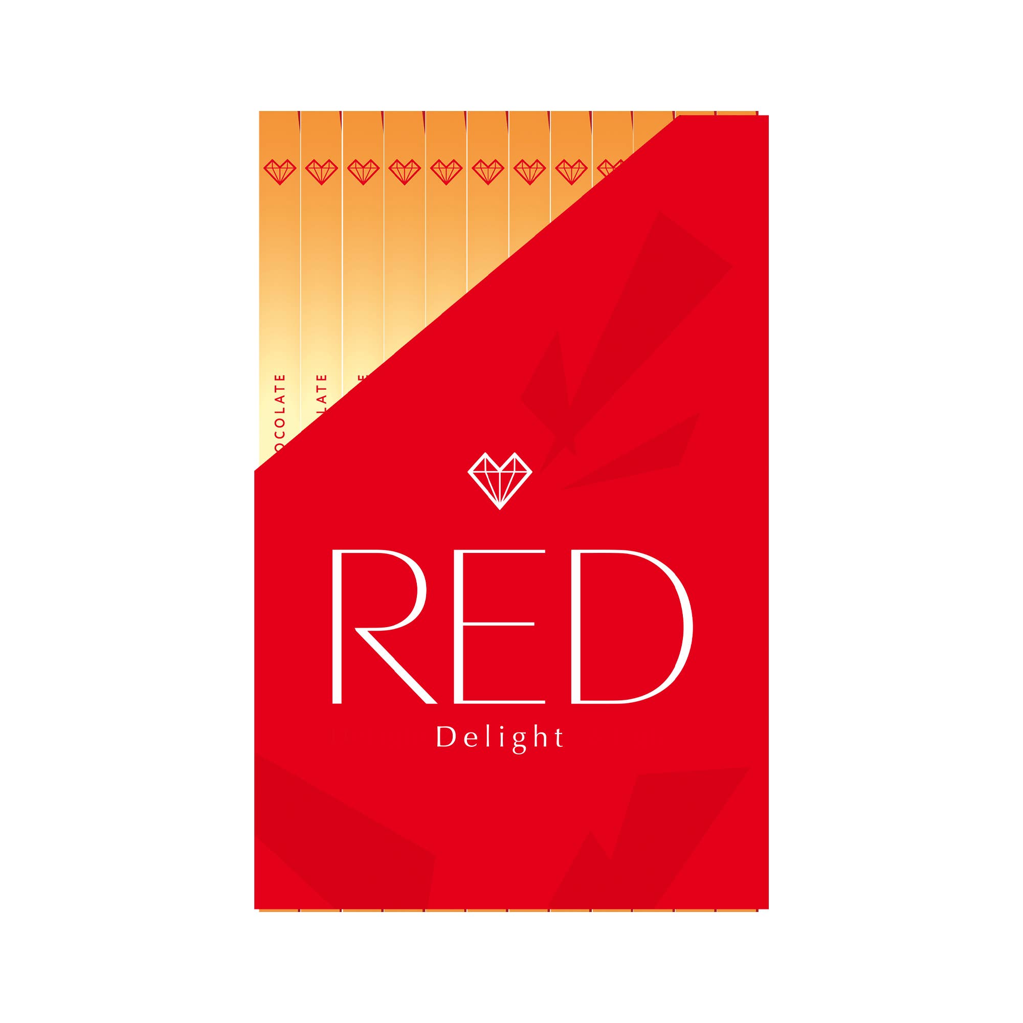 RED Chocolate - Vente Barre chocolatée - Barres de chocolat blanc caramélisé blond RED Delight®™ 3oz2