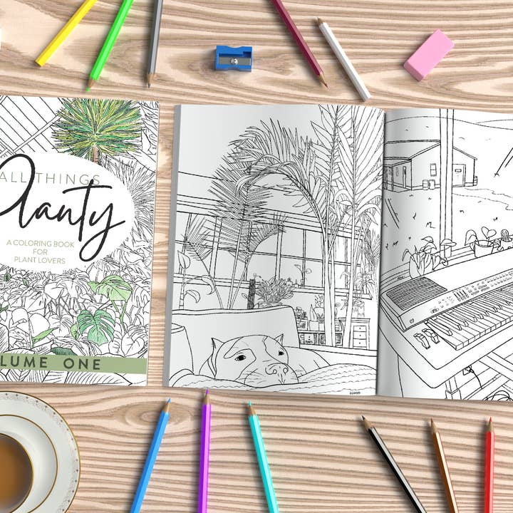 For the Love of Foliage - Wholesale Coloring & Activity Book - Adult - All Things Planty - A Coloring Book for Plant Lovers, Vol 1.3