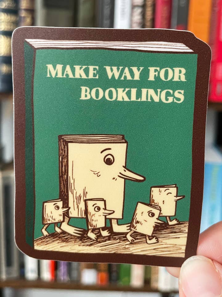 Make Way for Booklings Sticker for wholesale by LD Nehls