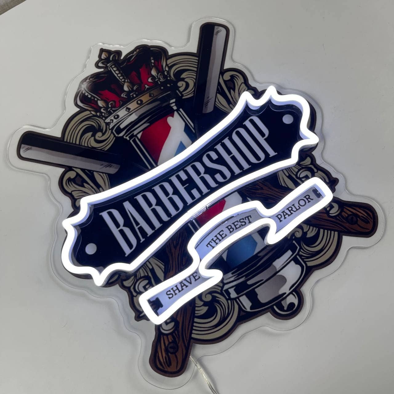 Glow Neon – Großhandel Neonschilder – Leuchtschild Barbershop Neon, Wanddekoration für Friseursalon1