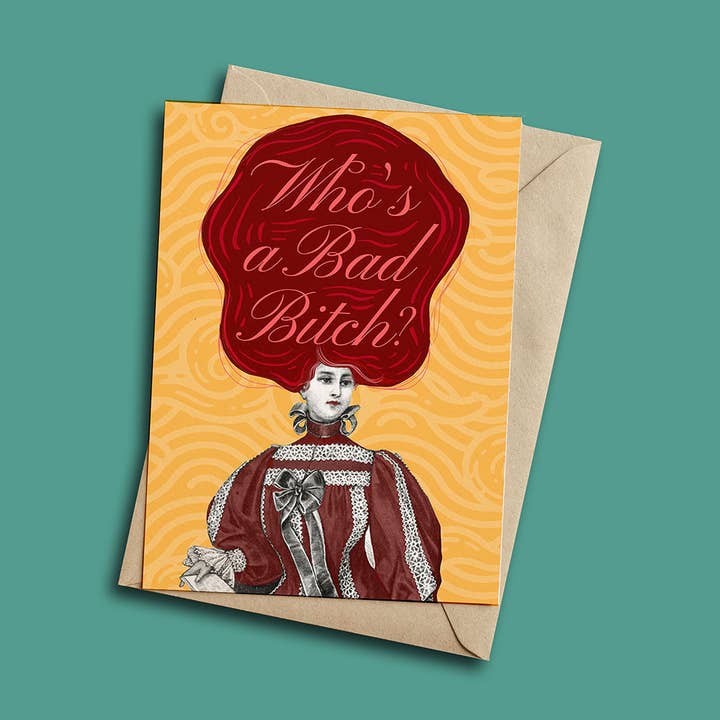 Quem é uma Bad Bitch Cartão de Cumprimentos por atacado de Henny Penny Studio
