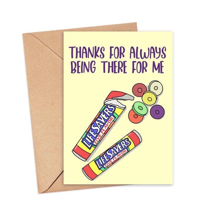 Carte d'amitié Always There For Me pour la vente par Saucy Avocado