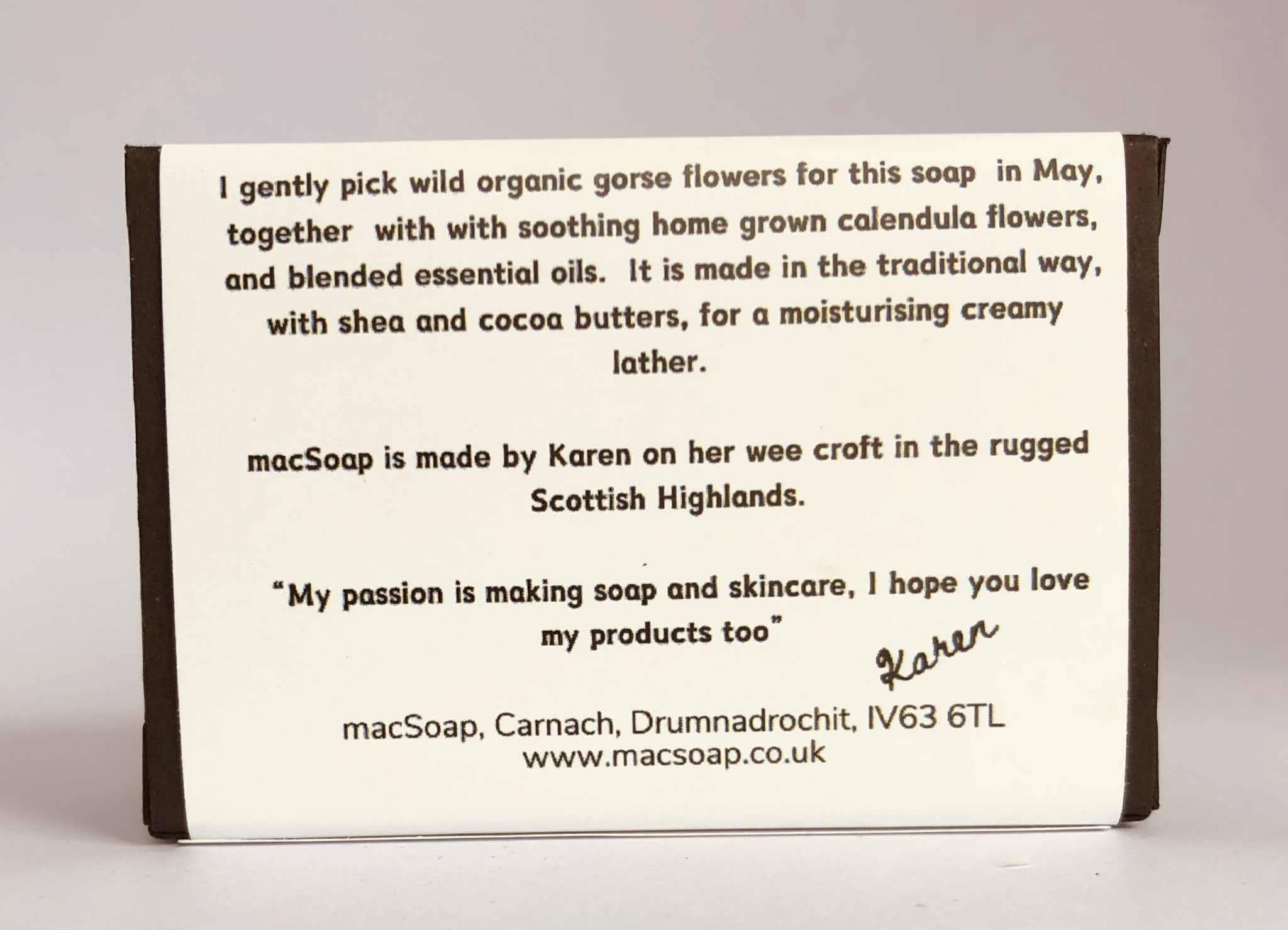 macSoap – wholesale Bar Soap – Wild Gorse, Calendula & Lemon Scottish Botanical Soap2