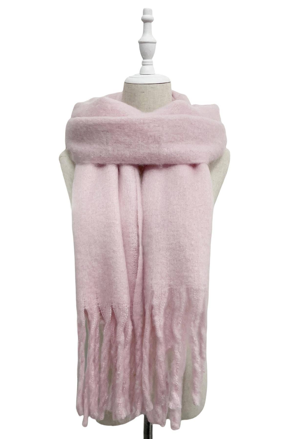 Fashion Scarf World - Vendita all'ingrosso Sciarpa - Donna - Sciarpa a scialle con nappe in morbida coperta semplice29