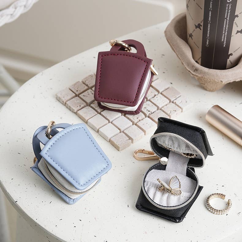 wandf – Engroshandel Smykkesskrin – Mini bærbar smykkeskrin, ring- og øreringeorganisator vedhæng10