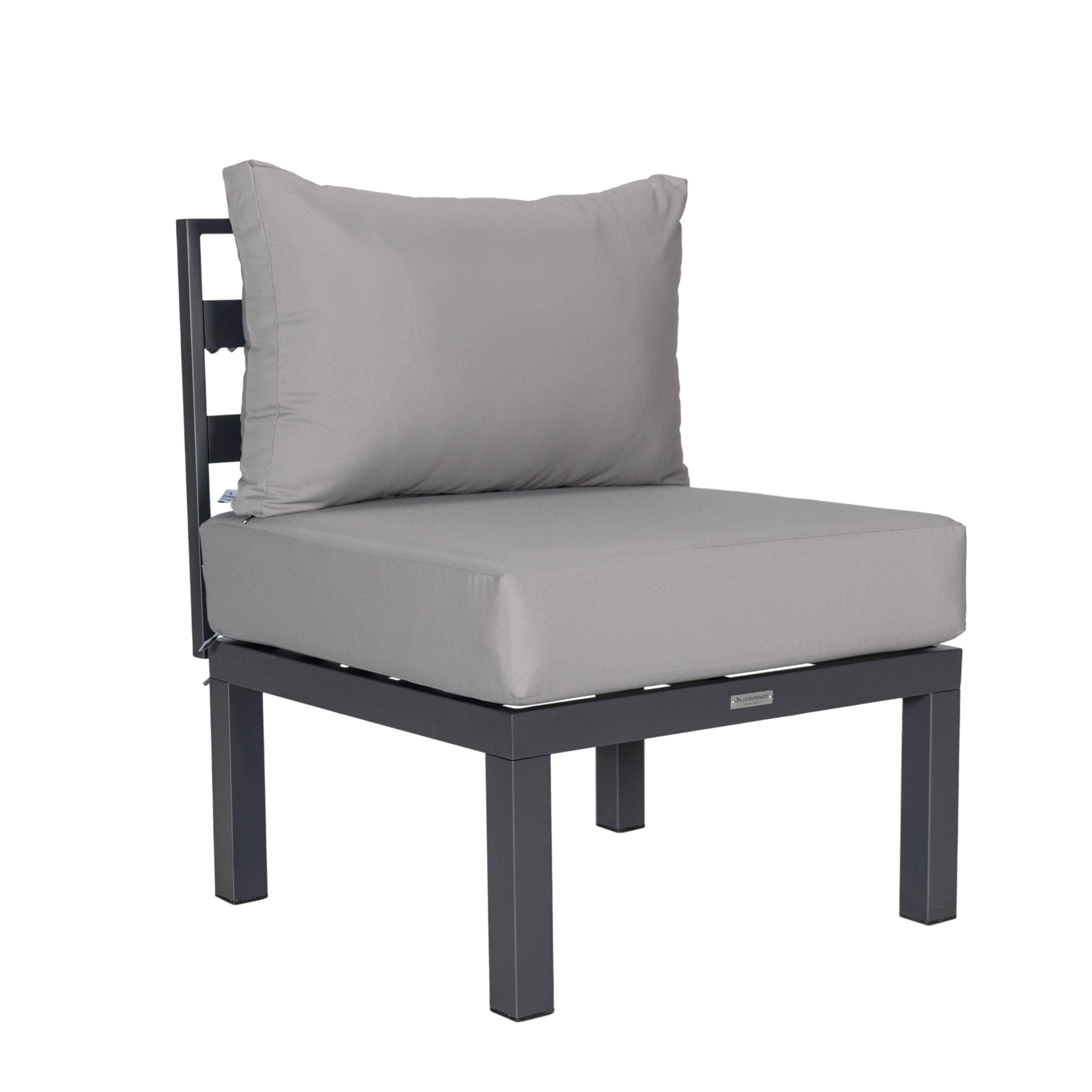 LeisureMod - Wholesale Patio Set - Chelsea 7-Piece Patio Sectional Set with Fire Pit Table60