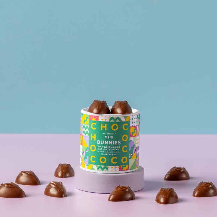 43% Oatm!lk Chocolate Mini Bunnies - New for 2026 for wholesale by Chococo