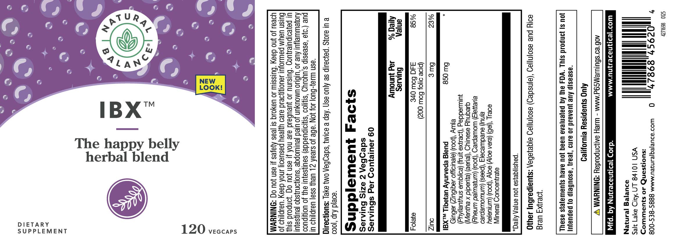 Natural Balance - Wholesale Oral Supplement/Vitamin - IBx Bowel Formula2