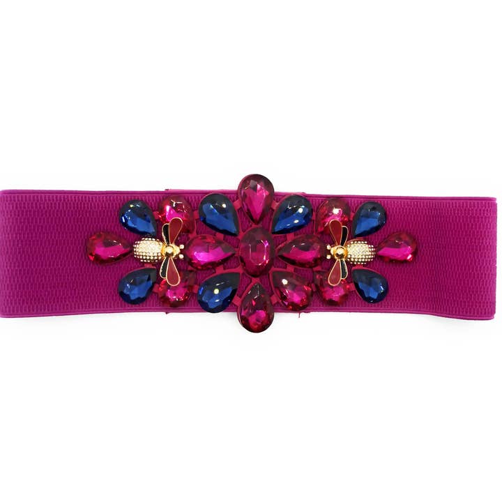 Exclusieve Party Belt Crystals · Fuchsia (laatste eenheid) voor wholesale door BRANDELIA