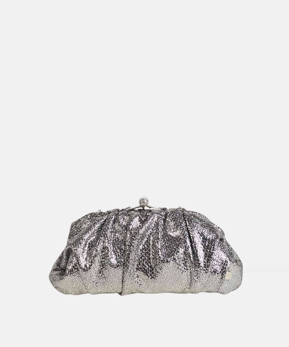 Kbas - Vendita all'ingrosso Borsa con manico - Donna - FIESTA CRACHEADA CLUTCH POLIESTERE ARGENTO0