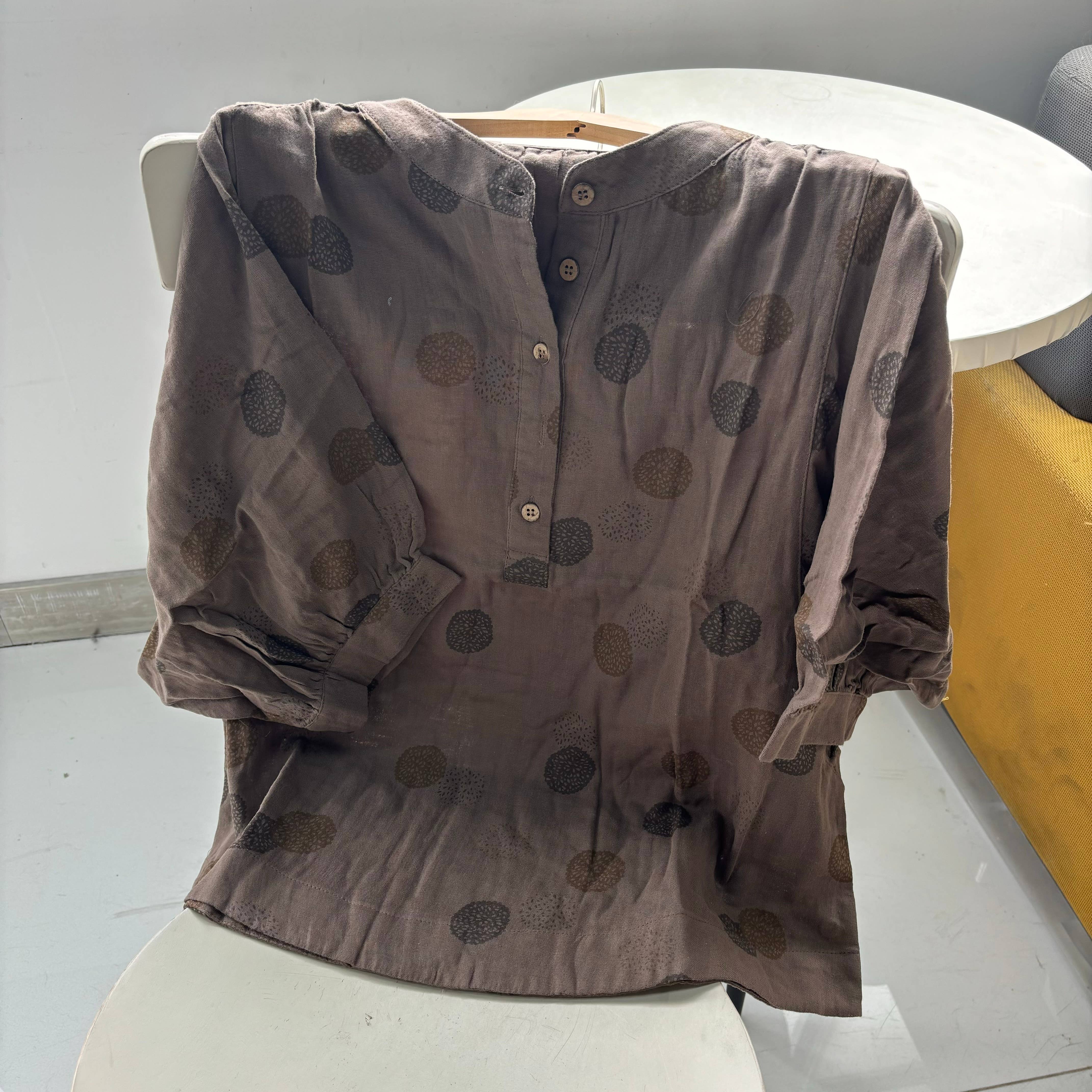 Whisper Mint - Wholesale Blouse - Women's - Double-Layer Cotton Gauze Shirt Blouse Loose-Fit Blouse9