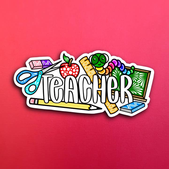New Teacher Sticker (WATERPROOF) for wholesale by Zenspire Designs