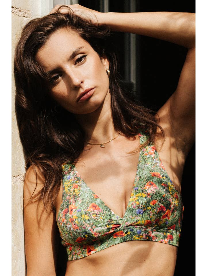 Esquisse Lingerie - Venta al por mayor Brallete - Mujer - Sujetador cruzado con estampado Prairie