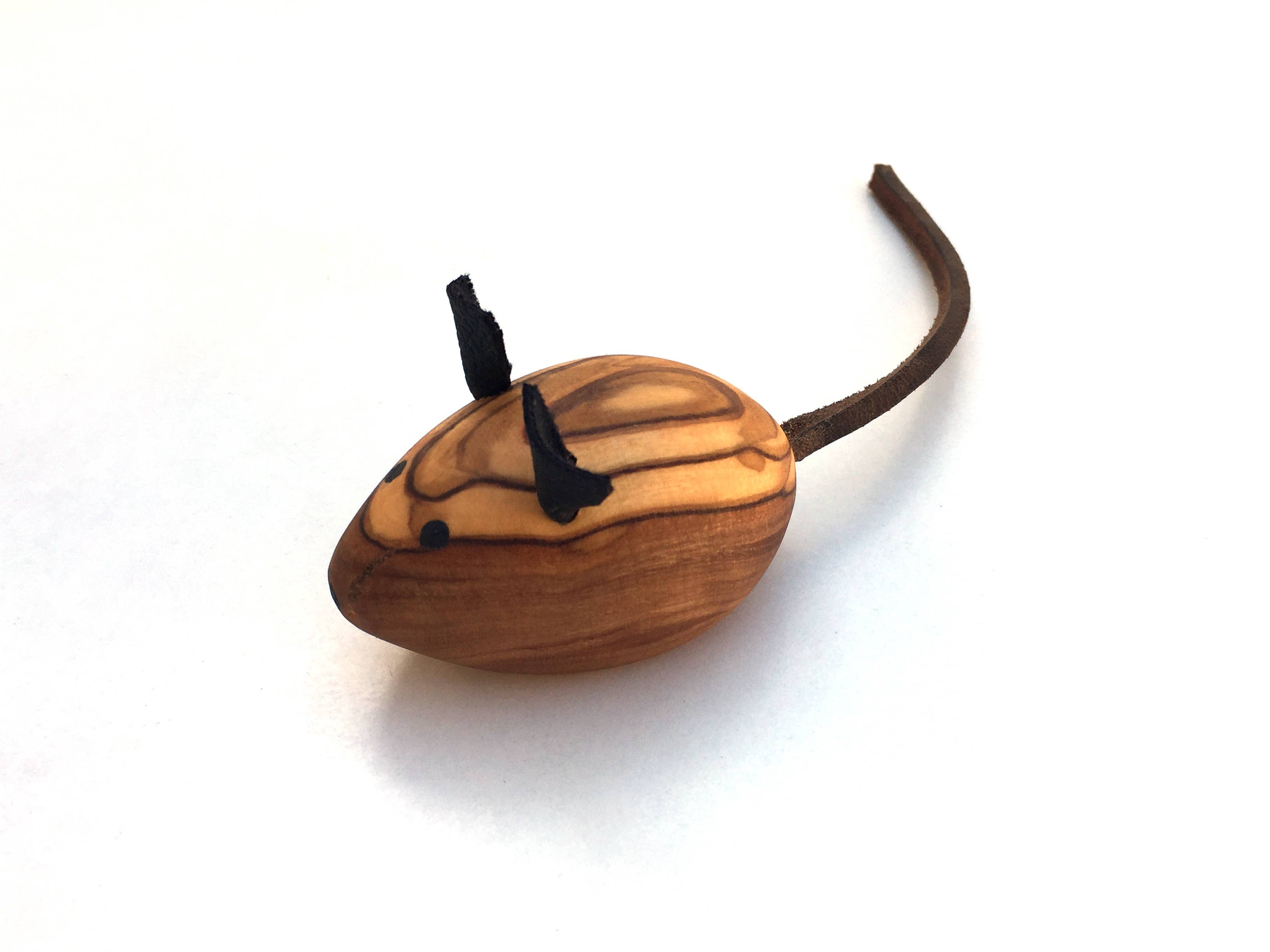 medina mood - Vente Jouet – chat - Souris de jeu pour chats Jouet pour chat en bois d'olivier4