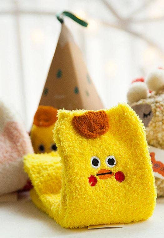 Socks In A Box - Vendita all'ingrosso Calzini - Unisex - Calze di pollo gialle in una scatola3