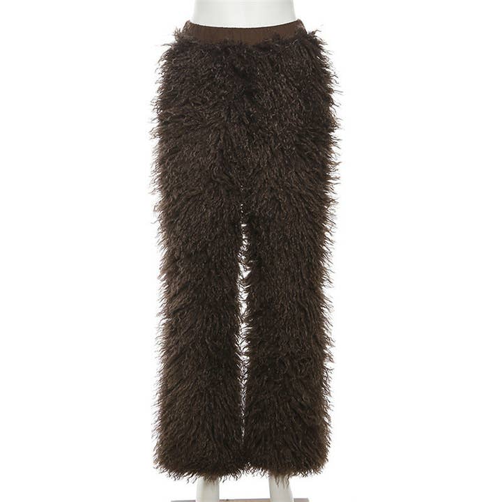 MB Fashion Wholesale - Wholesale Pants - Women's - MB FASHION CASUAL HIGH WAIST FUR PANTS 6191LY10