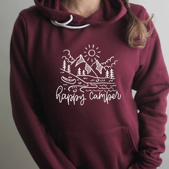 Sudadera con capucha Happy Camper #152 para venta al por mayor de Tron Tron Graphic Wear