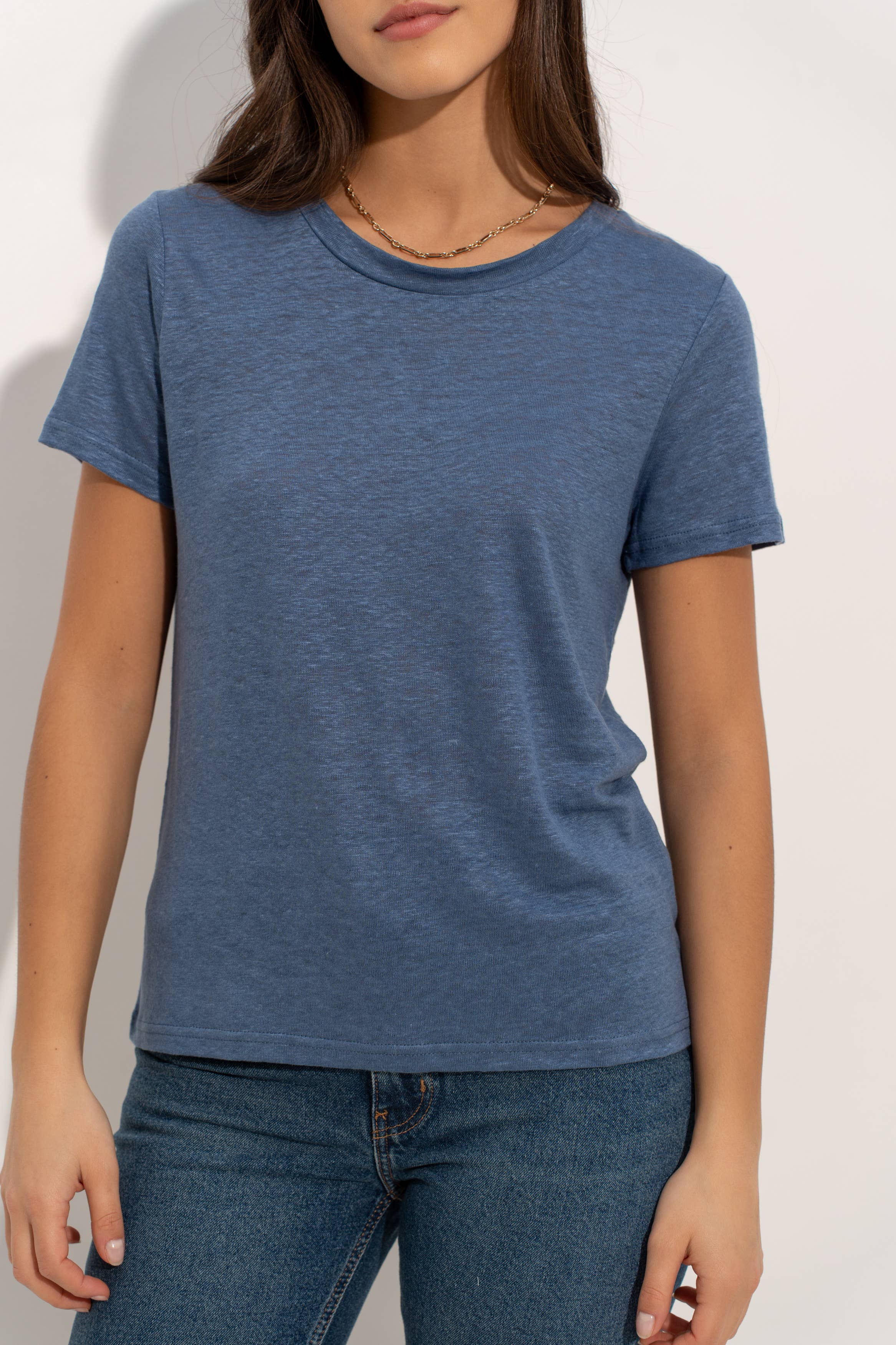 jw.atelier - Vente T-shirt – femme - T-shirt col rond en lin 19