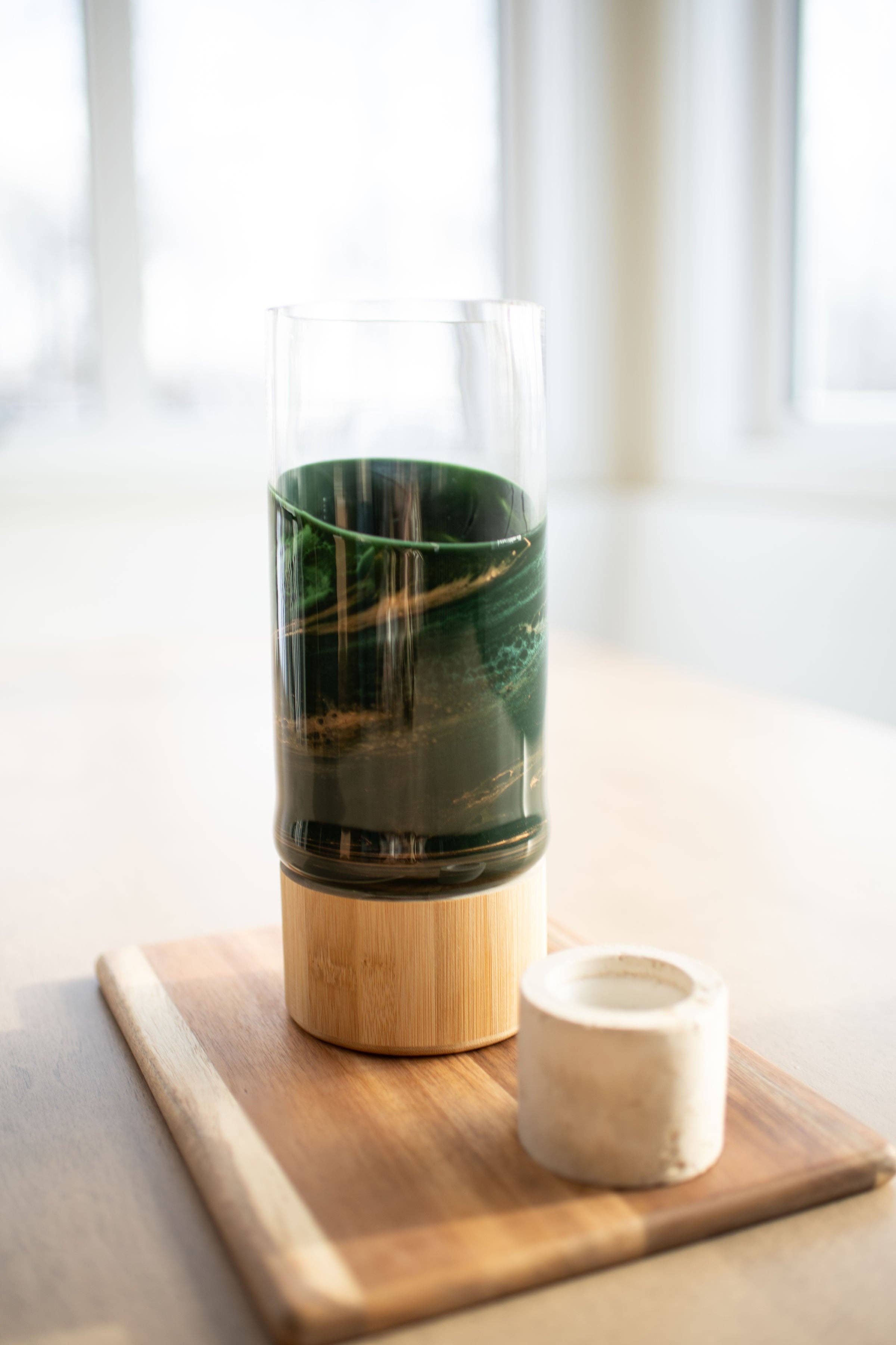 Lynn & Liana Designs - Wholesale Vase - NEW!!! Resin Accented Vase with Bamboo Base (NO TARIFFS)9