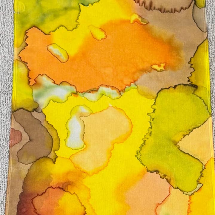 Lenço de Seda Pintado à Mão. (Outono) por atacado de Raggamuffin