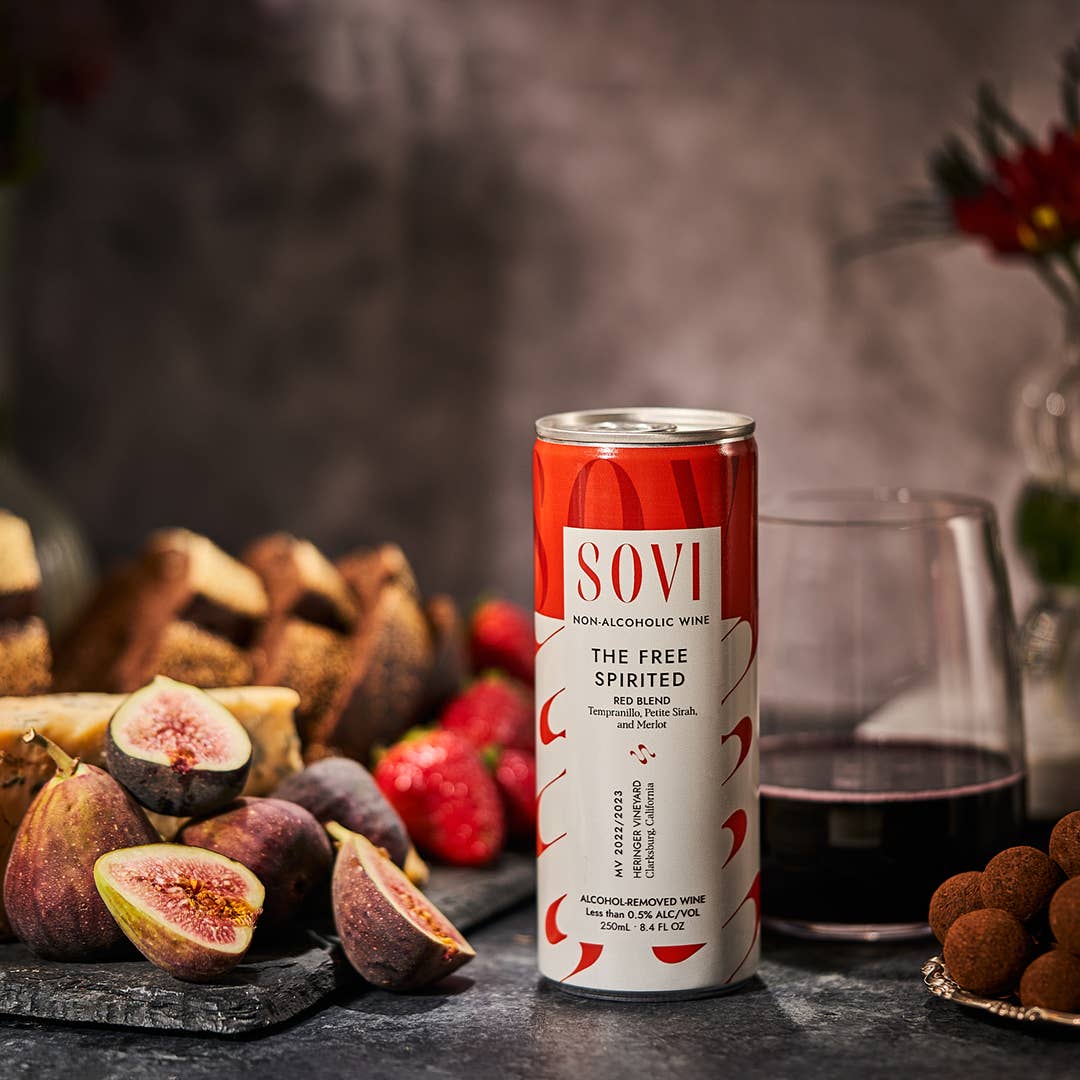 Sovi Wine Co. - Vente Spiritueux/Vins/Bières sans alcool - The Free Spirited Red Blend - NA Wine - Canettes individuelles3
