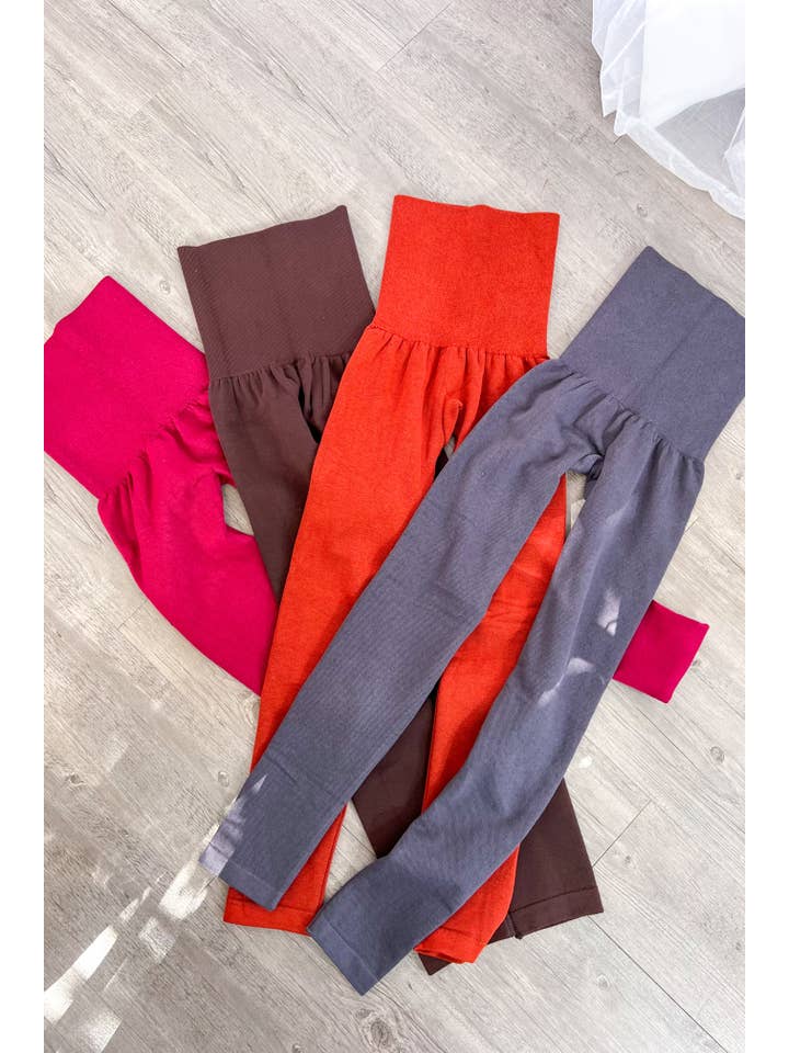 SurelyMine - Wholesale Athletic/Lounge Leggings - Women's - KEEP IT TIGHT TUMMY CONTROL Fleece Leggings1