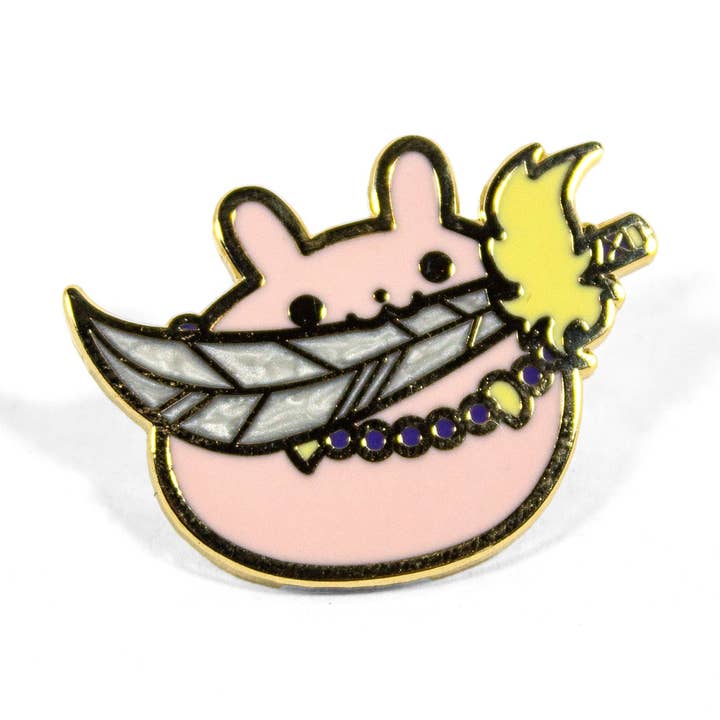 Magical Doggo Sword Tuzi Stabbie Enamel Pin for wholesale by TuziNeko