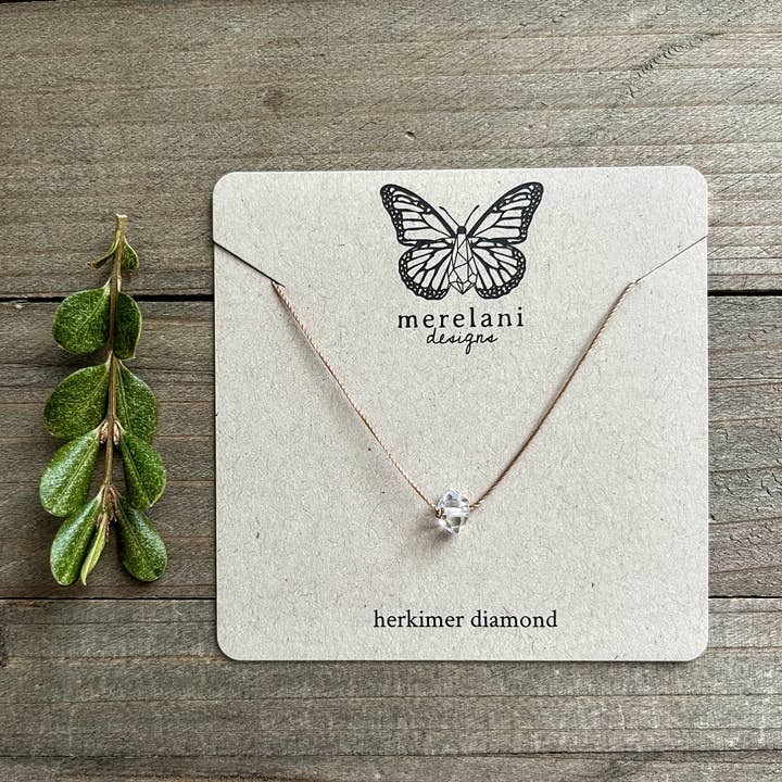 Merelani Designs - Wholesale Pendant/Charm Necklace - Herkimer Diamond Small Single Crystal Necklace5