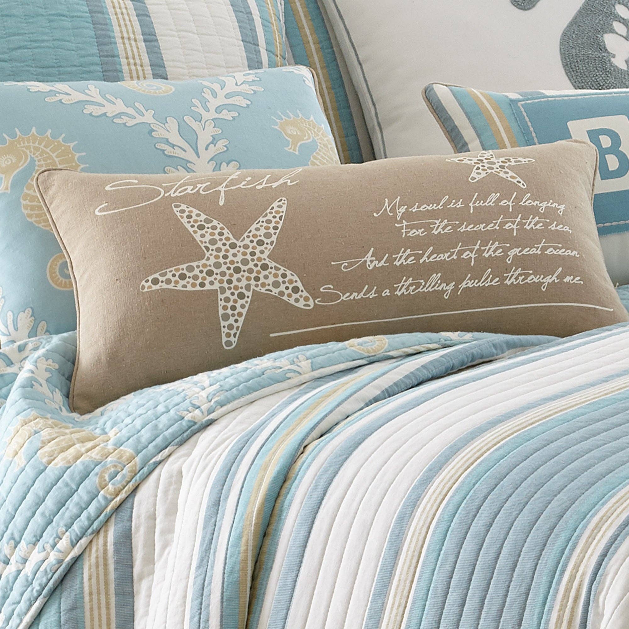 Levtex Home - Vendita all'ingrosso Cuscini lombari - Cuscino Kailua Starfish Script1