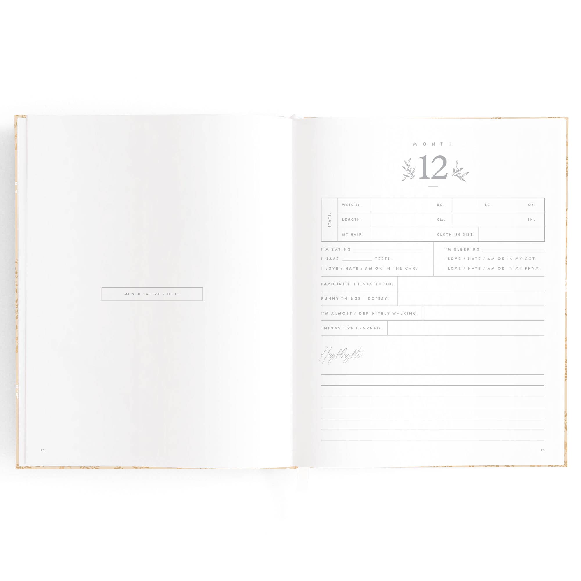 Fox & Fallow - Wholesale Memory Book - Kids & Baby - Baby Book Cedarwood12