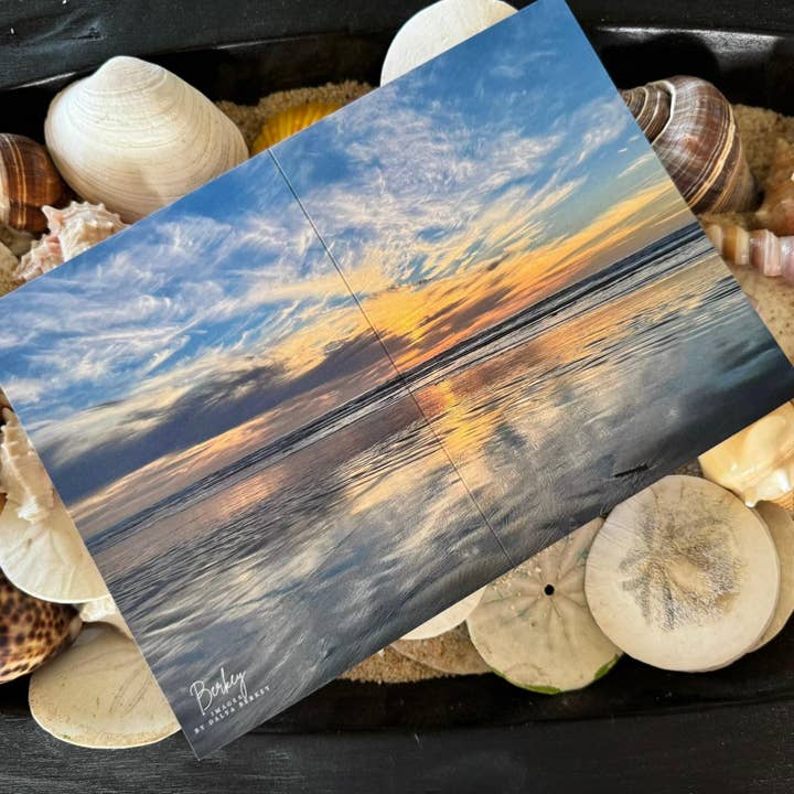 Sunset Coastal Pacific Northwest Wraparound Photography Card for wholesale by Berkey Images