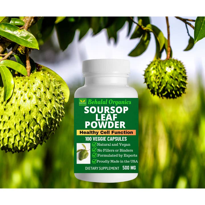 Behalal Organics - Wholesale Oral Supplement/Vitamin - Soursop Leaf Powder Capsule For Healthy Cell Function 500mg2