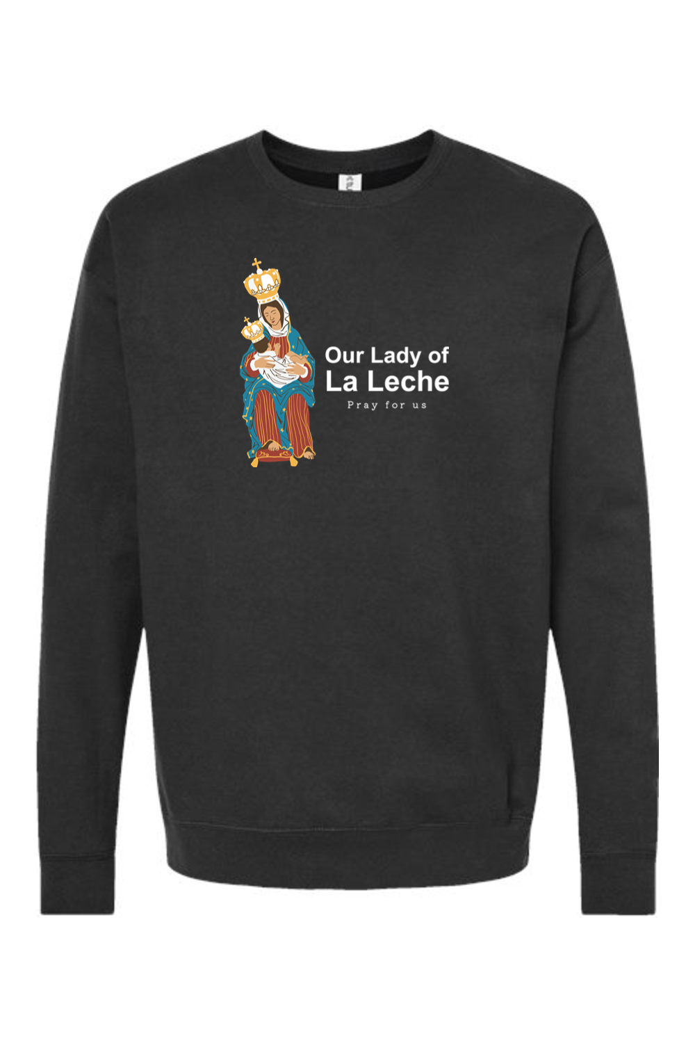 Sock Religious - Wholesale Graphic Sweatshirt - Unisex - Our Lady of Le Leche Crewneck Sweatshirt0
