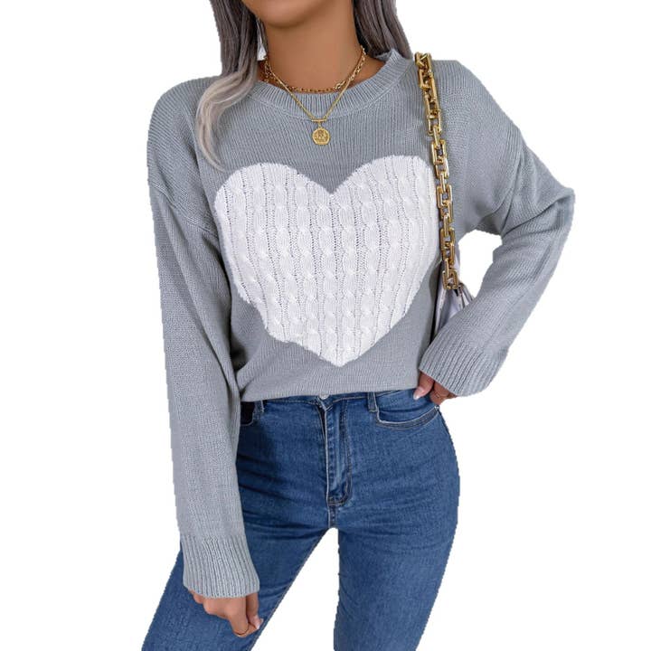 Masyal – wholesale Knitted jumper – Women′s – Autumn/Winter Long-Sleeved Valentine's Pullover Sweater9