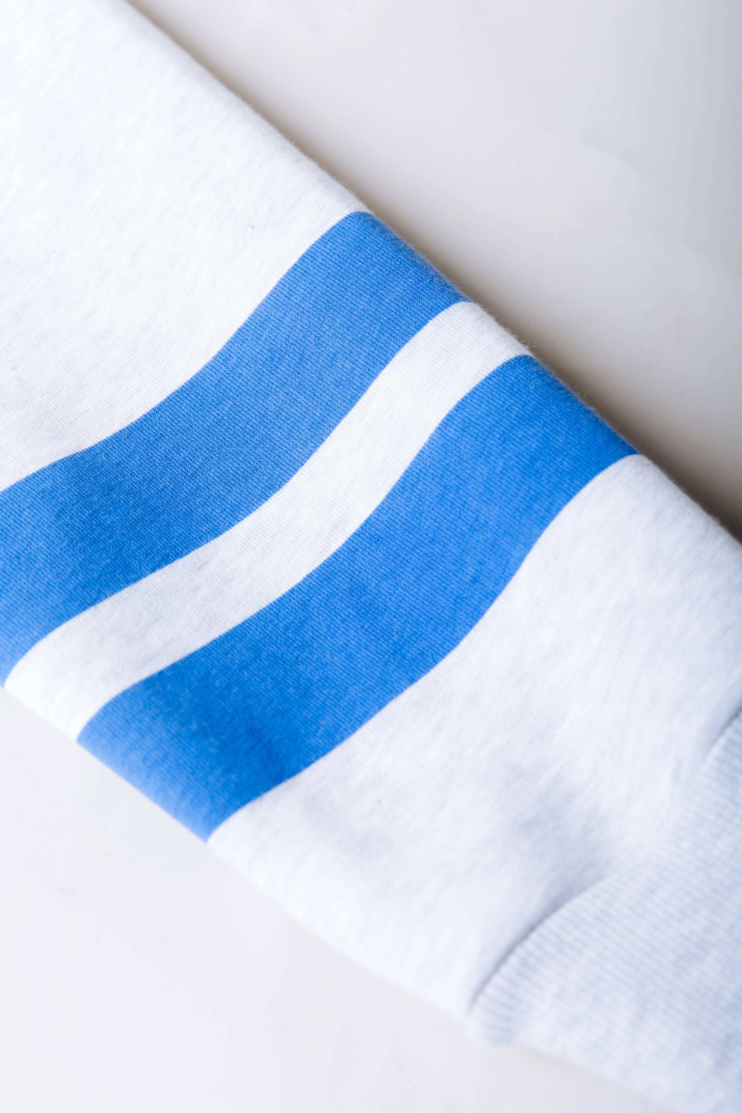 Logo Stripes Zip Sweat | Light grey melange for wholesale on Faire4