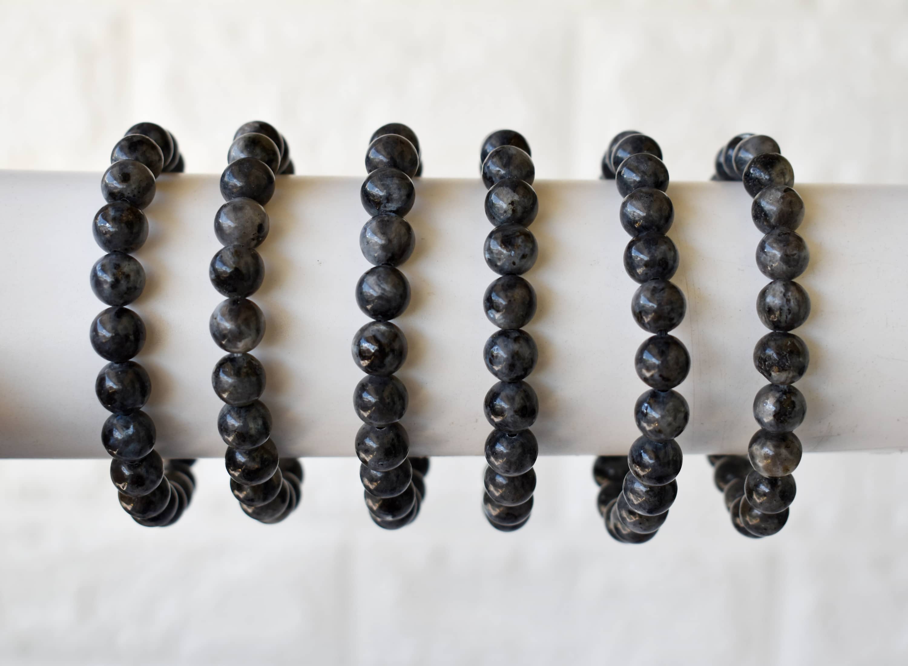 Soothing Crystals - Vendita all'ingrosso Bracciale con perline - Braccialetto guarigione in labradorite nera | Bracciale di pietre preziose4