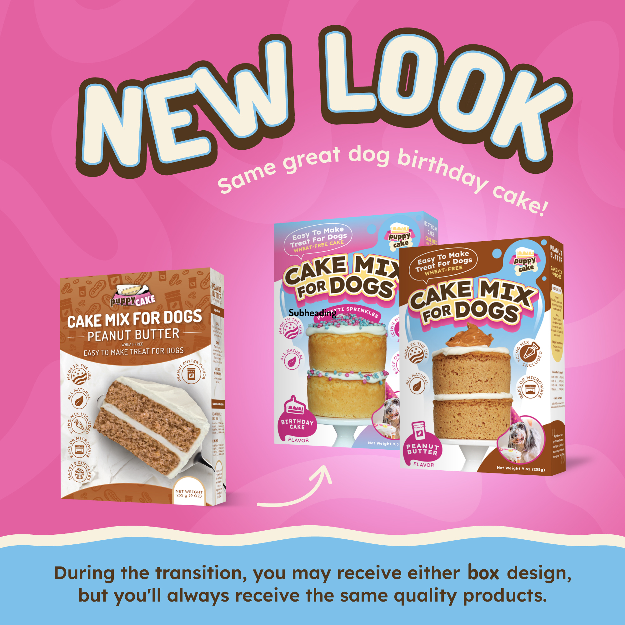 Puppy Cake LLC - Vente Friandises – chien - Puppy Cake - Mélanges à gâteaux d'anniversaire pour chiens avec glaçage19