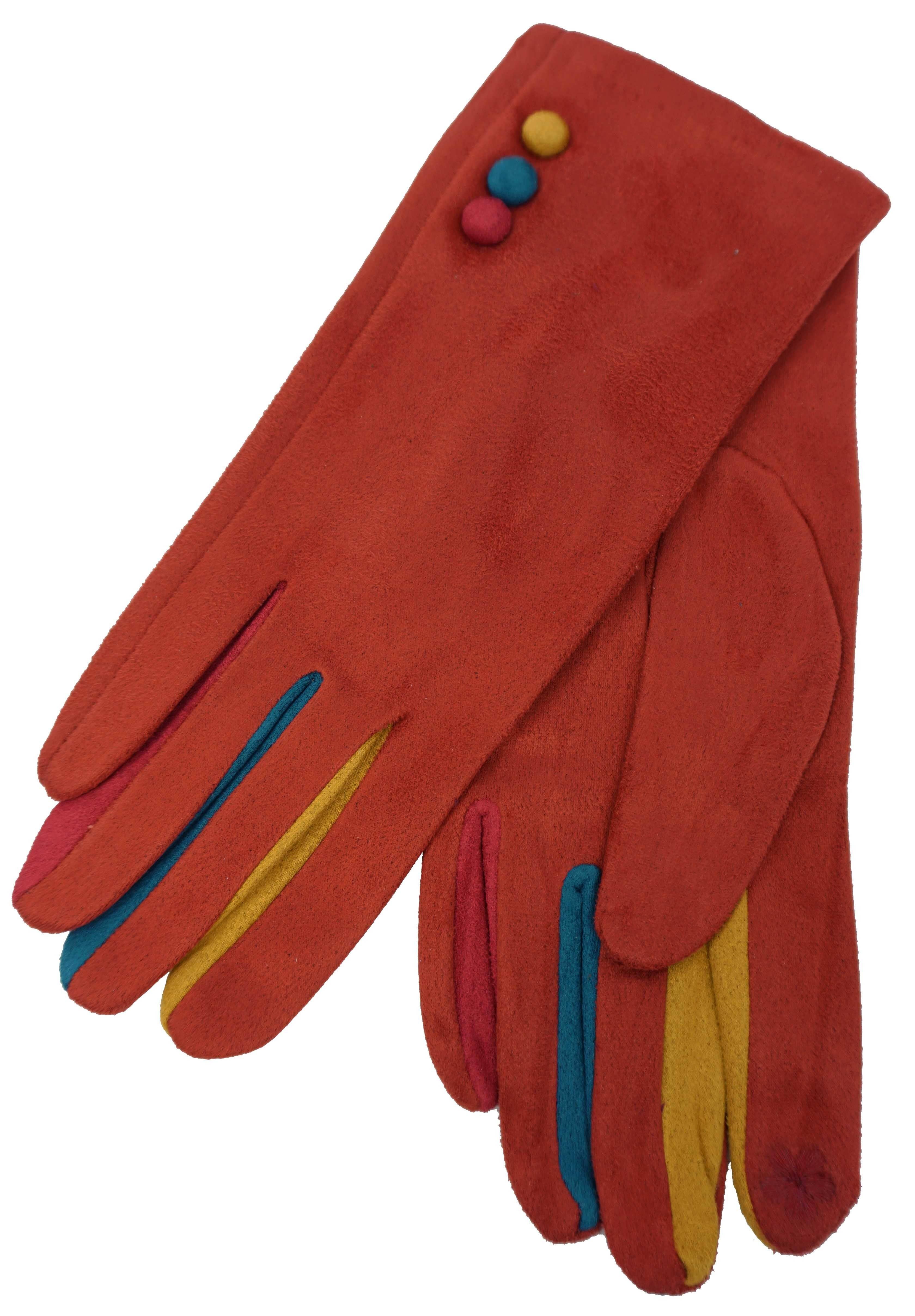 Anais - Wholesale Gloves - Women's - Multi-color glove with touch finger YN03291