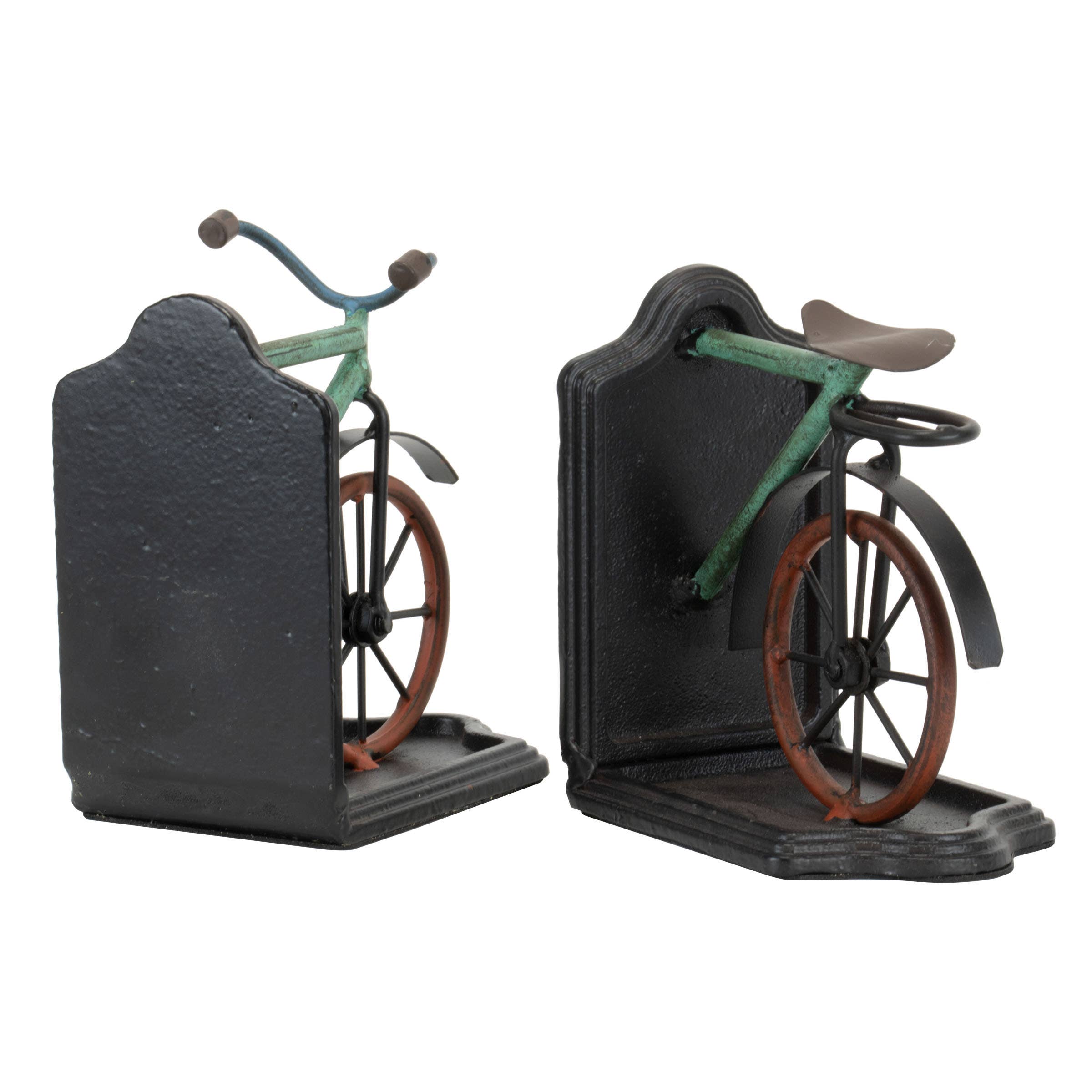 Foreside Home & Garden - Wholesale Bookend - Multicolor Set 2 Vintage Metal Bicycle Bookends7