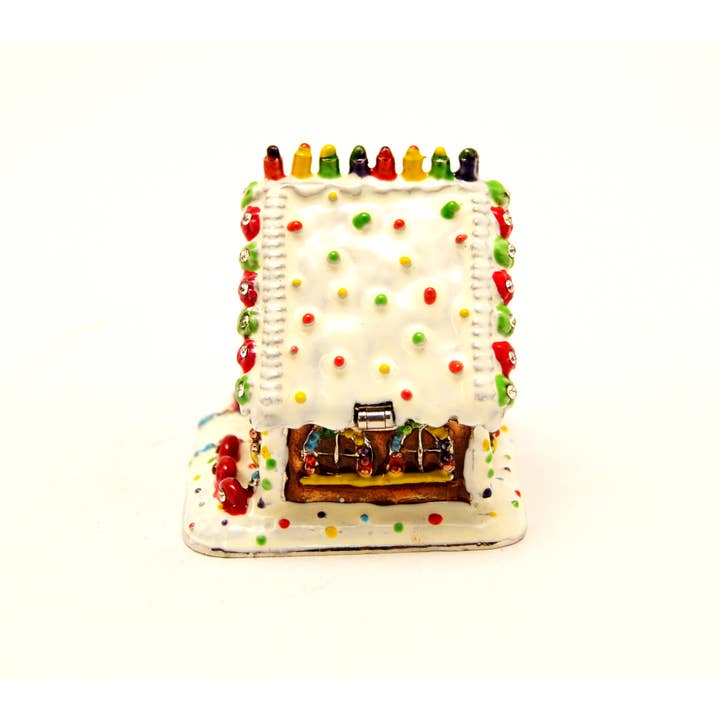 Ciel Collectables - Wholesale Jewelry Box/Organizer - Ginger Bread House Trinket Box. Hand Done with Swarovski