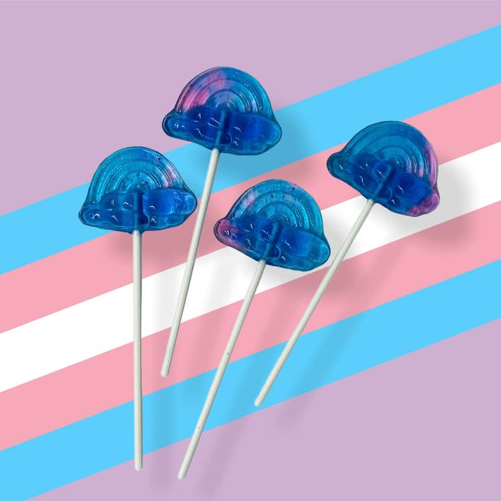 Pure Sugar Candy - Wholesale Lollipop - Cotton Candy Rainbow Lollipops