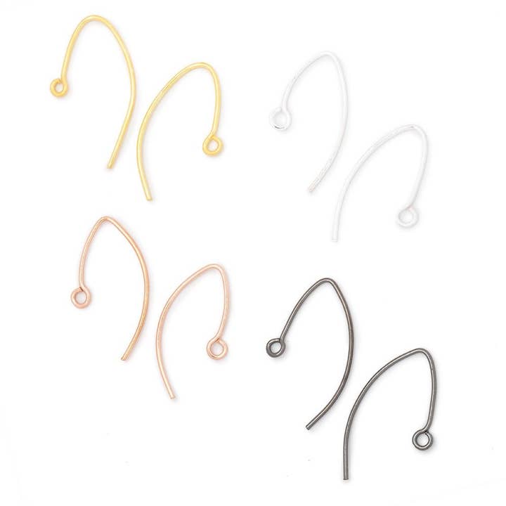 16mm Marquise Ear Wire 10 pieces for wholesale by Beads of Cambay