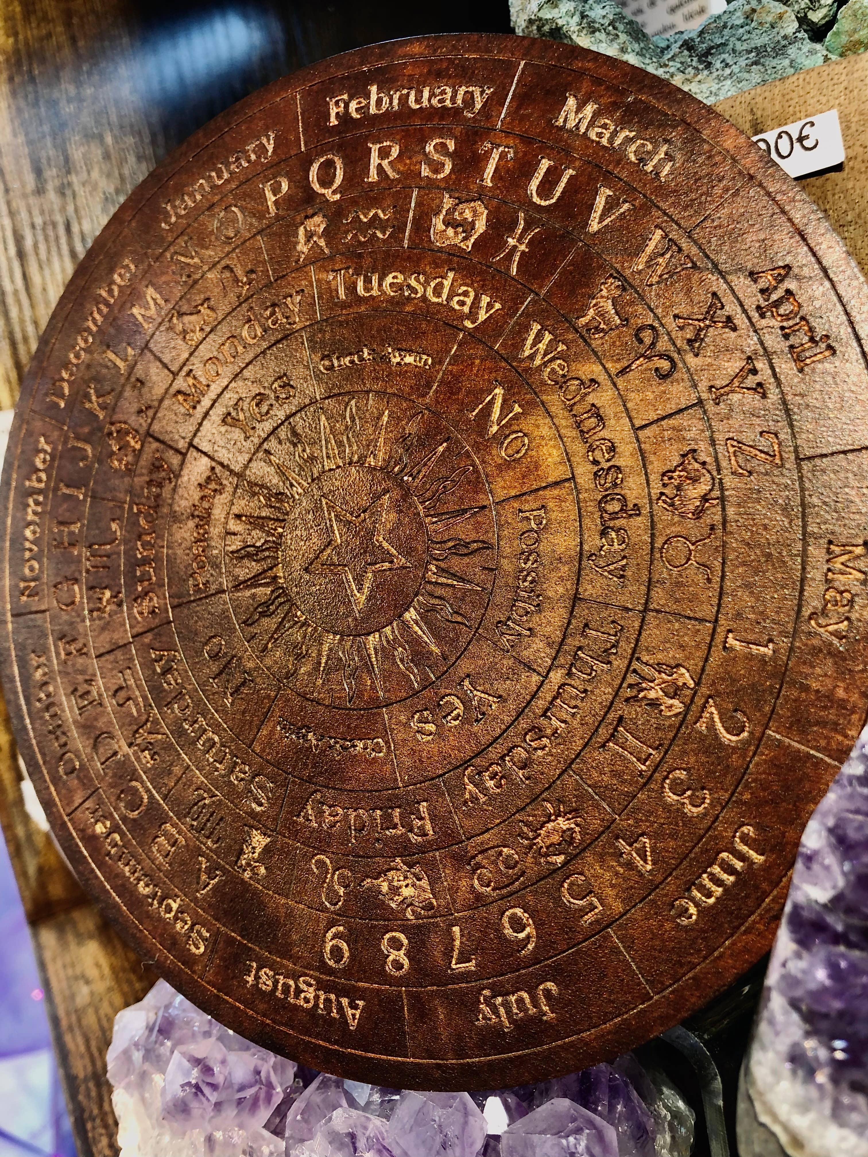 Desarwen - Wholesale Meditation Supplies - Pendulum board 15 cm wicca altar witch divination 2